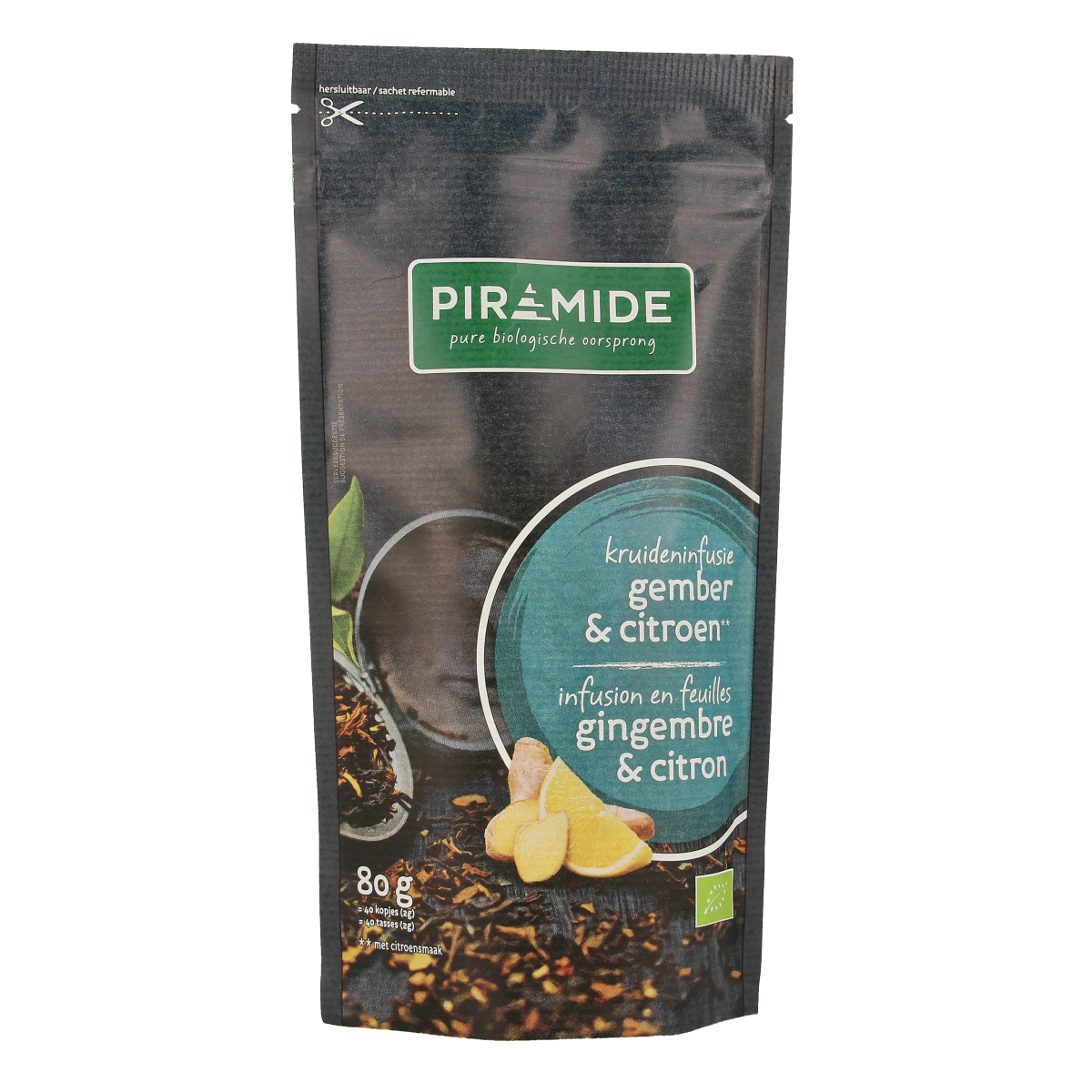 Piramide Gember citroen bio 80.00 Gram
