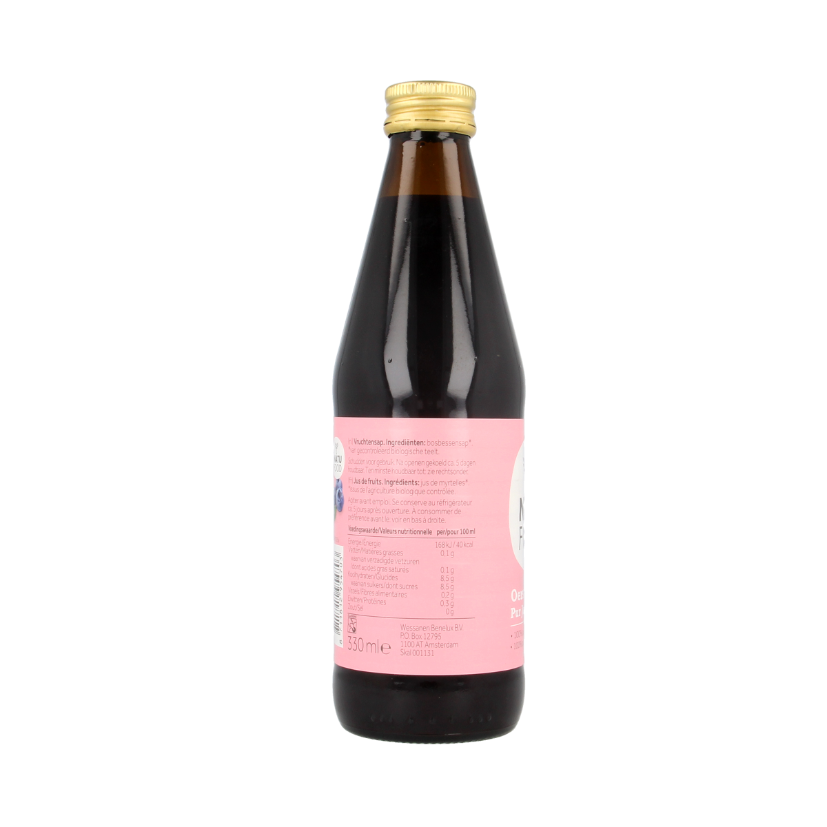 Natufood Bosbessen oersap bio 330.00 Milliliter