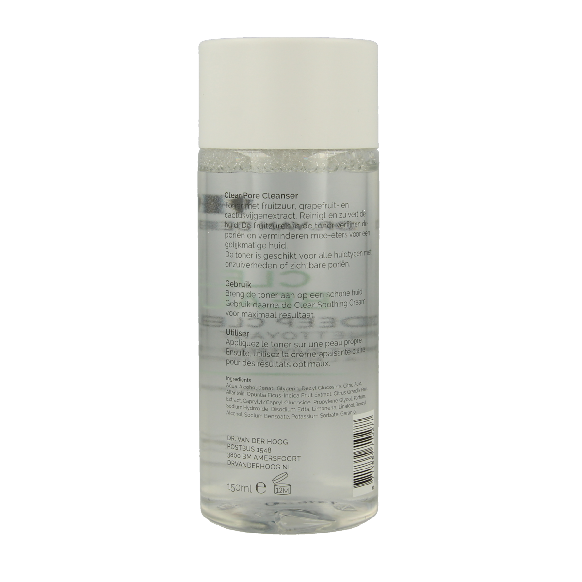 Dr. van der Hoog Clear deep cleanser  150.00 Milliliter