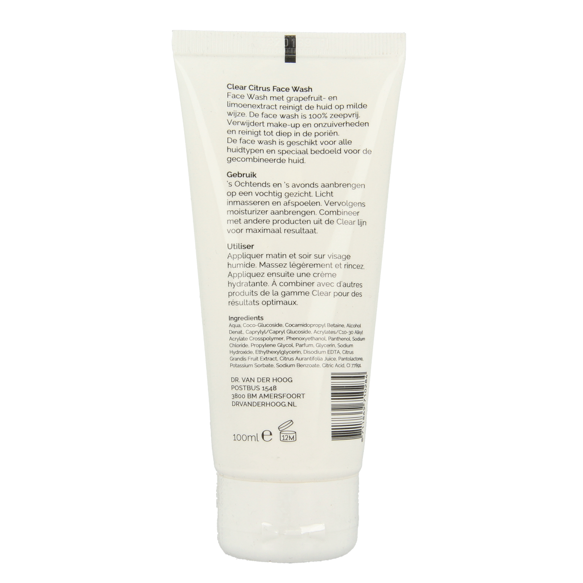 Dr. van der Hoog Clear citrus facewash  100.00 Milliliter