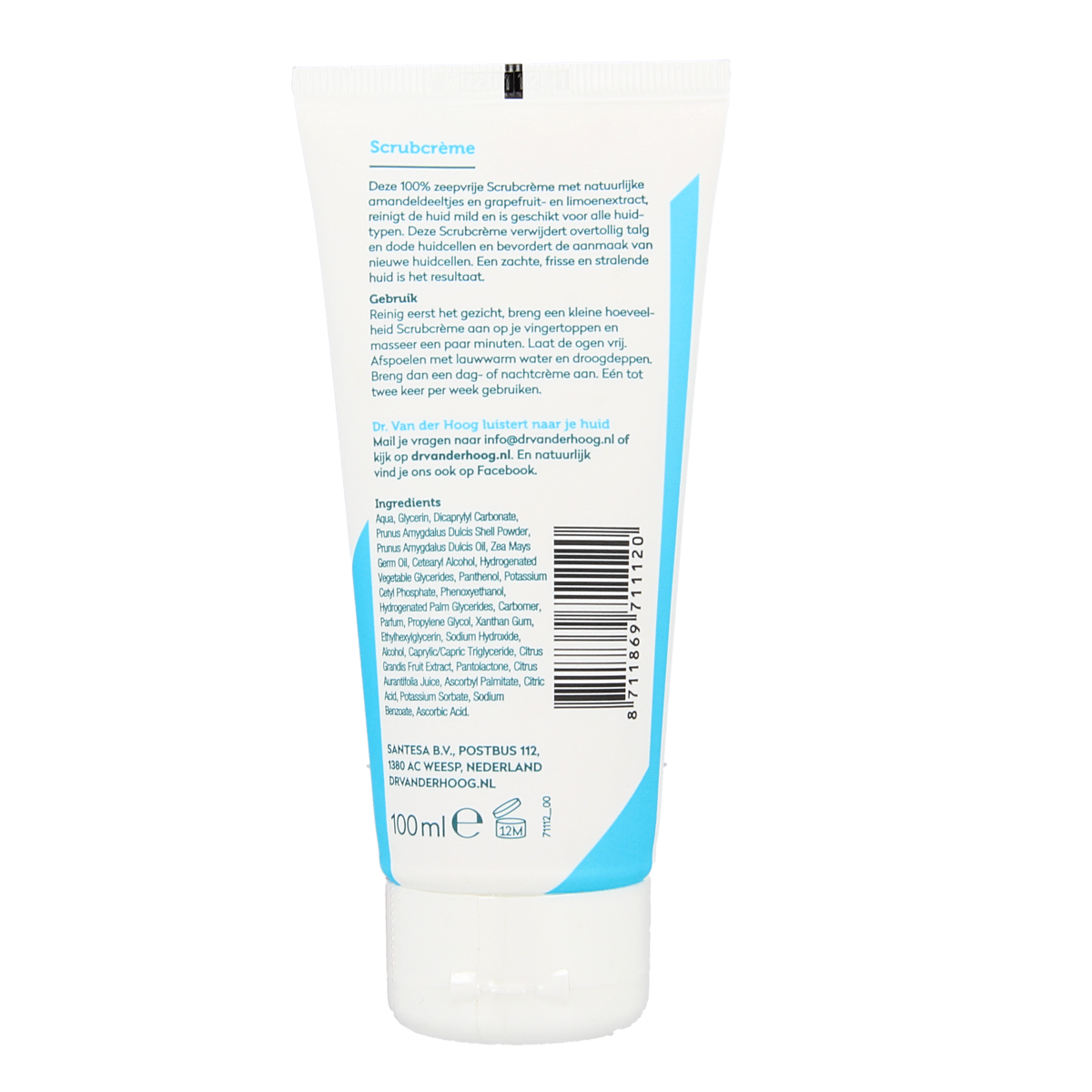 Dr. van der Hoog Scrubcreme tube  100.00 Milliliter