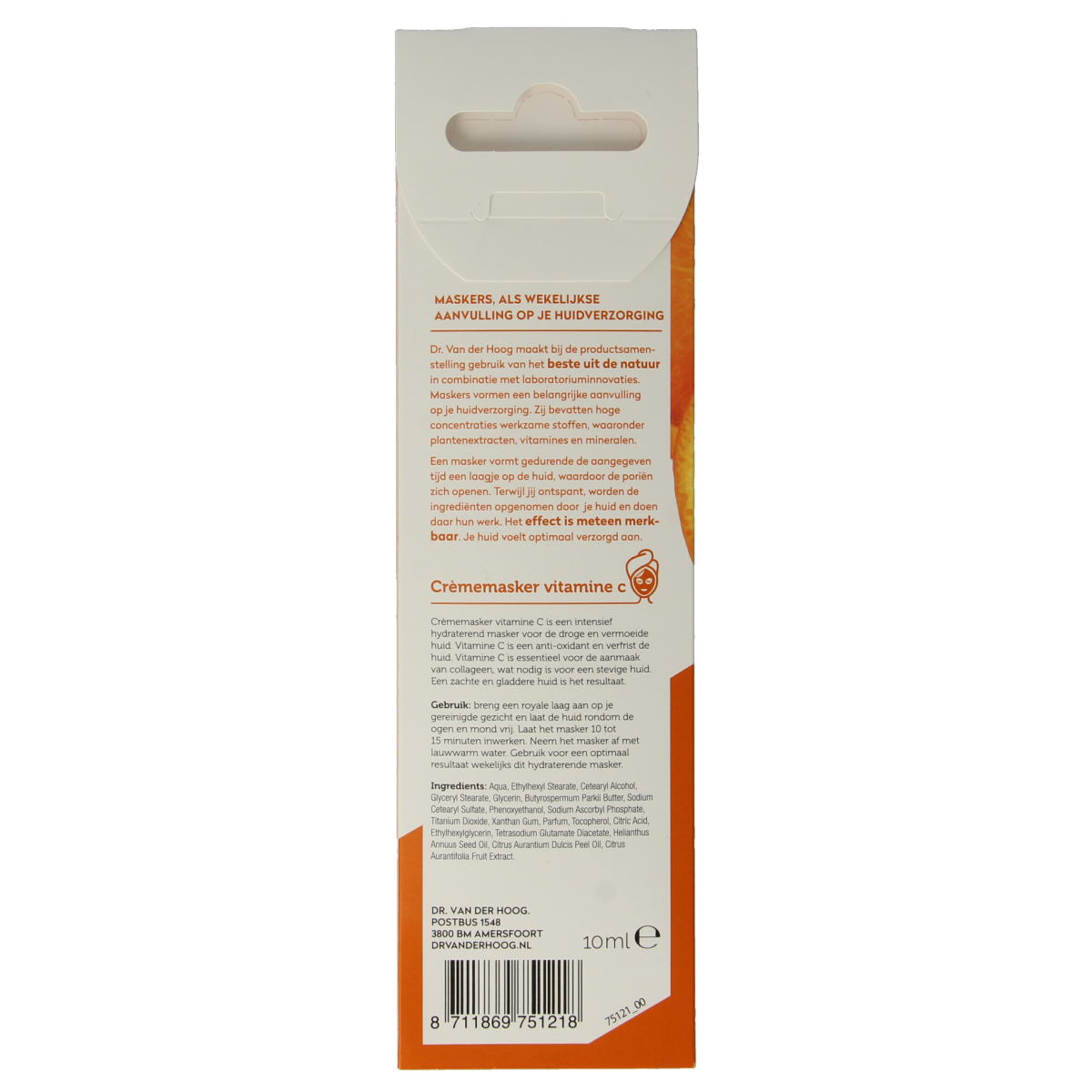 Dr. van der Hoog Crememasker vitamine C 10.00 Milliliter