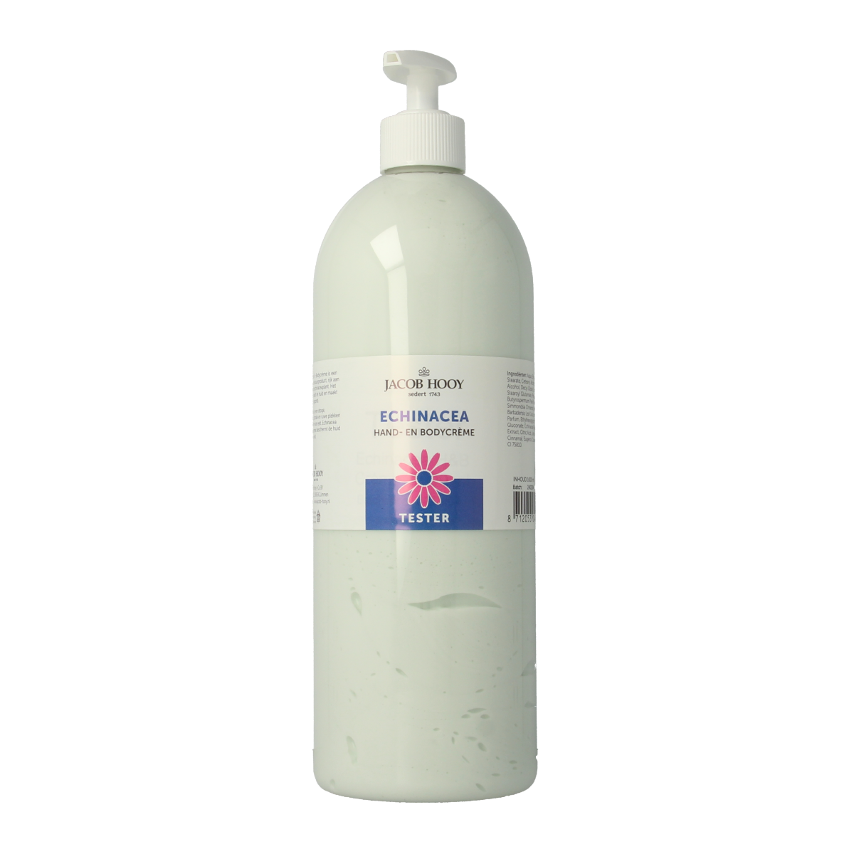 Jacob Hooy Echinacea hand & body creme 1000ml tester 1.00 Tester
