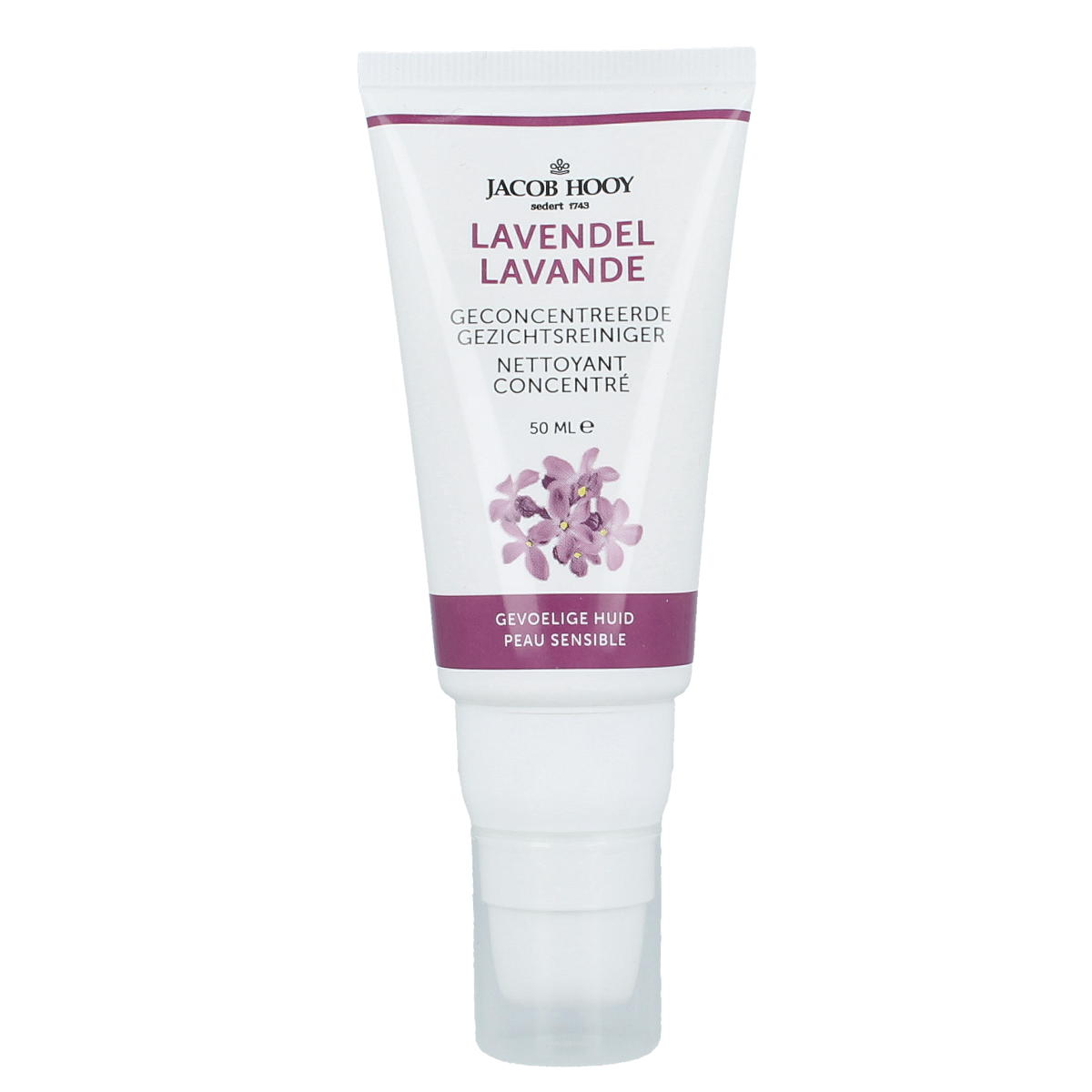 Jacob Hooy Lavendel creamy face cleaner 50.00 Milliliter