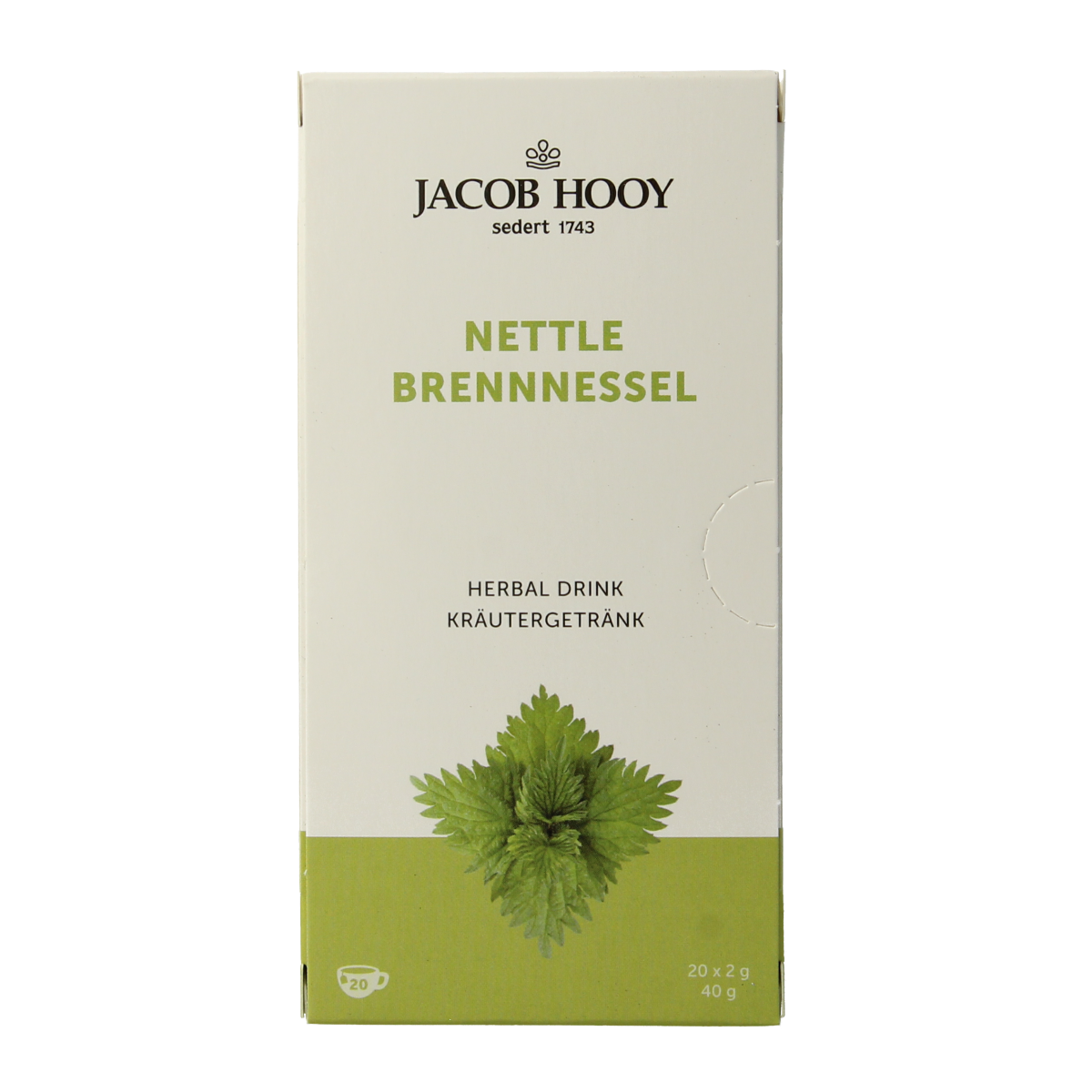 Jacob Hooy Brandnetel theezakjes 20.00 Zakjes