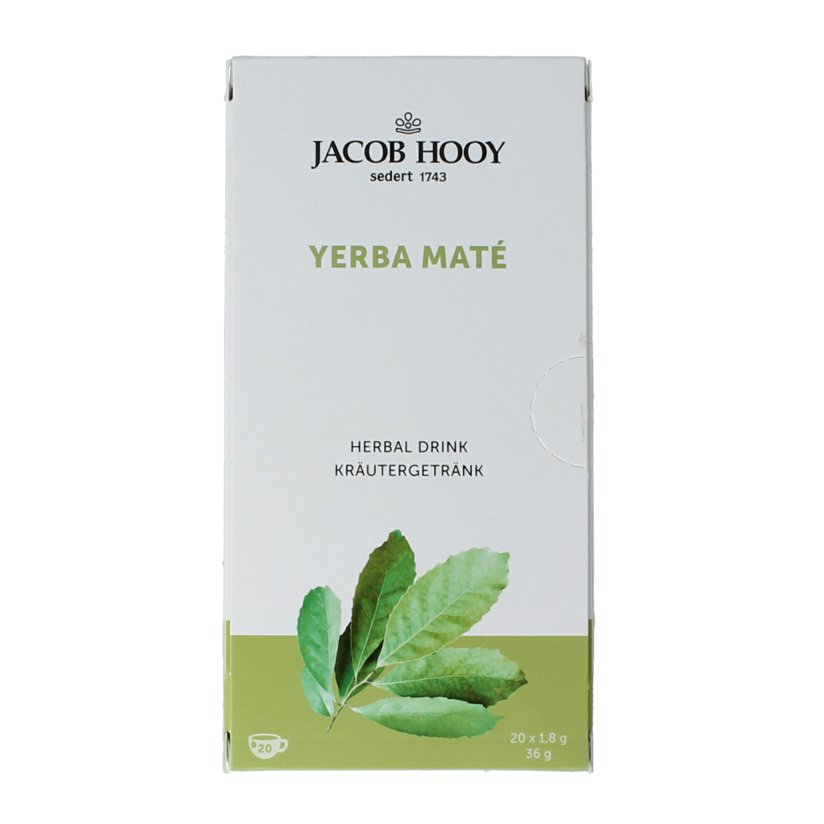Jacob Hooy Yerba mate thee 20.00 Zakjes