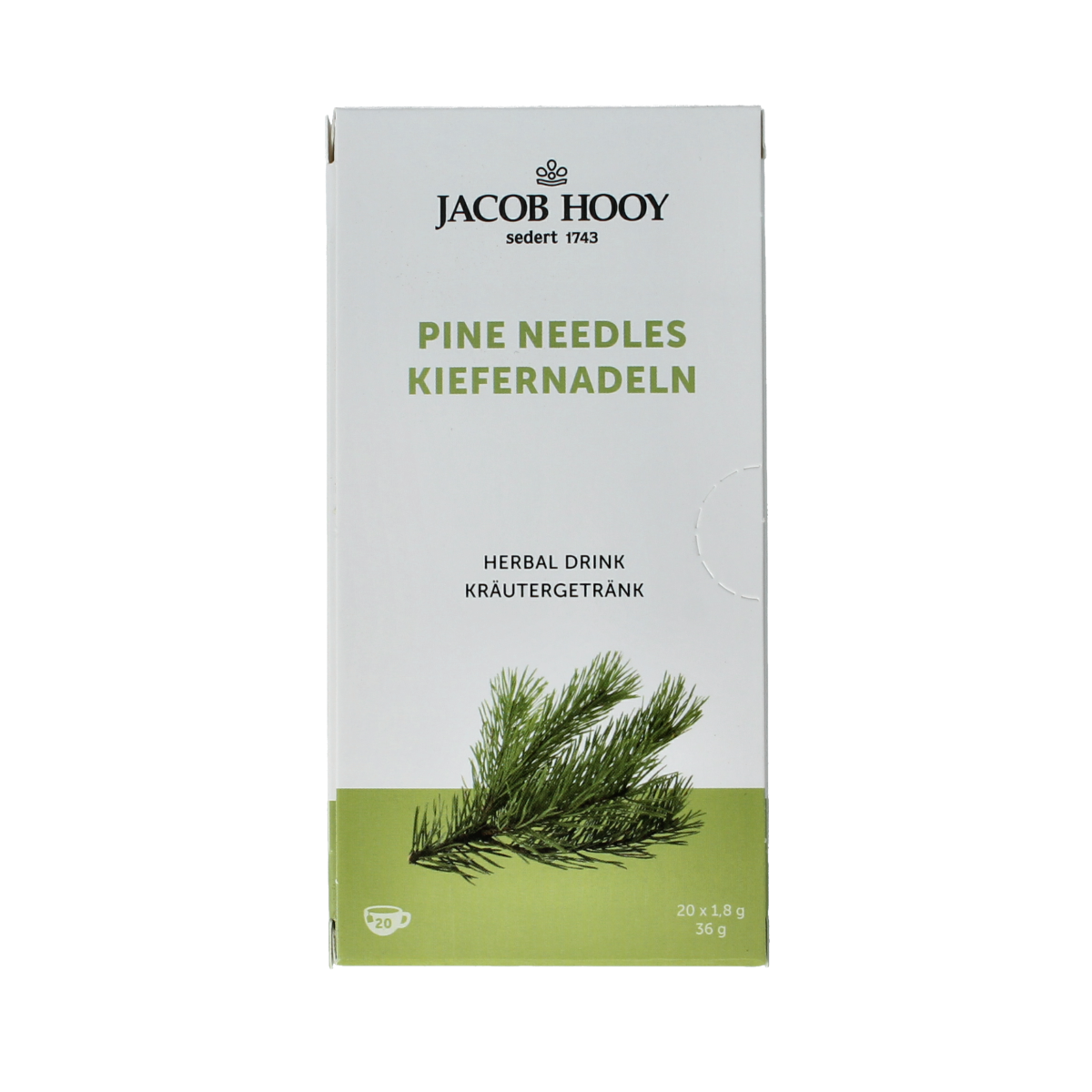 Jacob Hooy Dennennaalden thee 20.00 Zakjes
