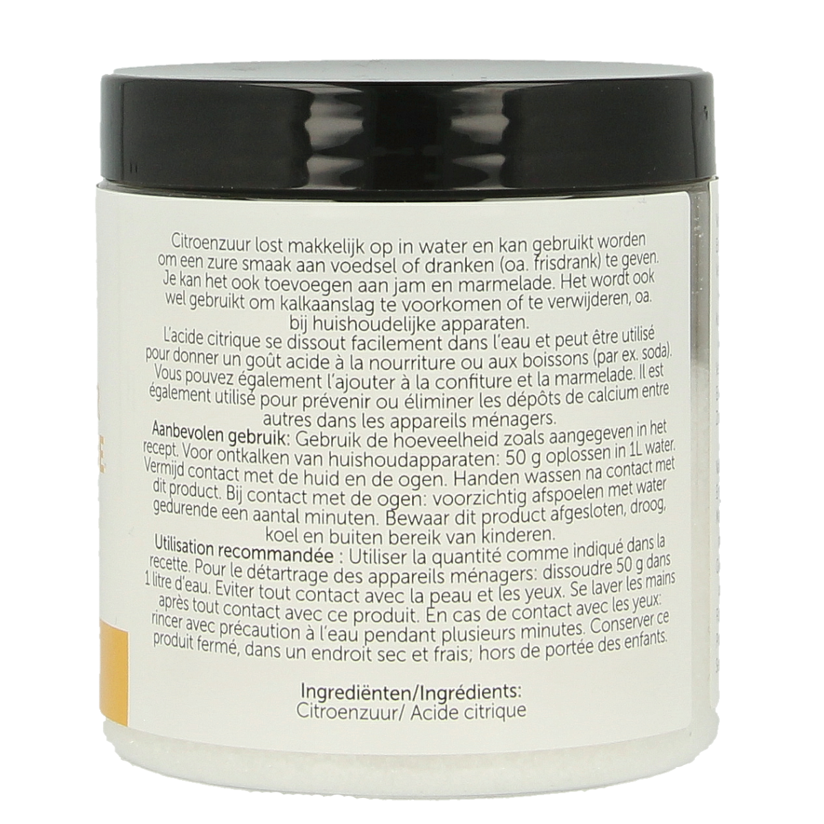 Jacob Hooy Citroenzuur pot 200.00 Gram