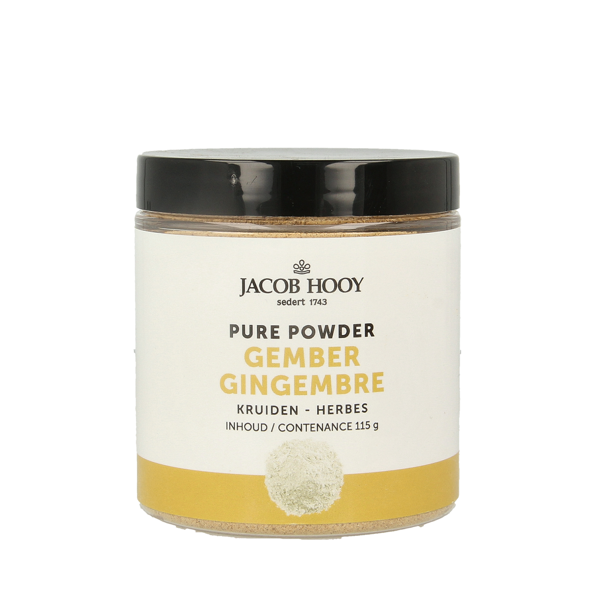 Jacob Hooy Pure powder gember  115.00 Gram