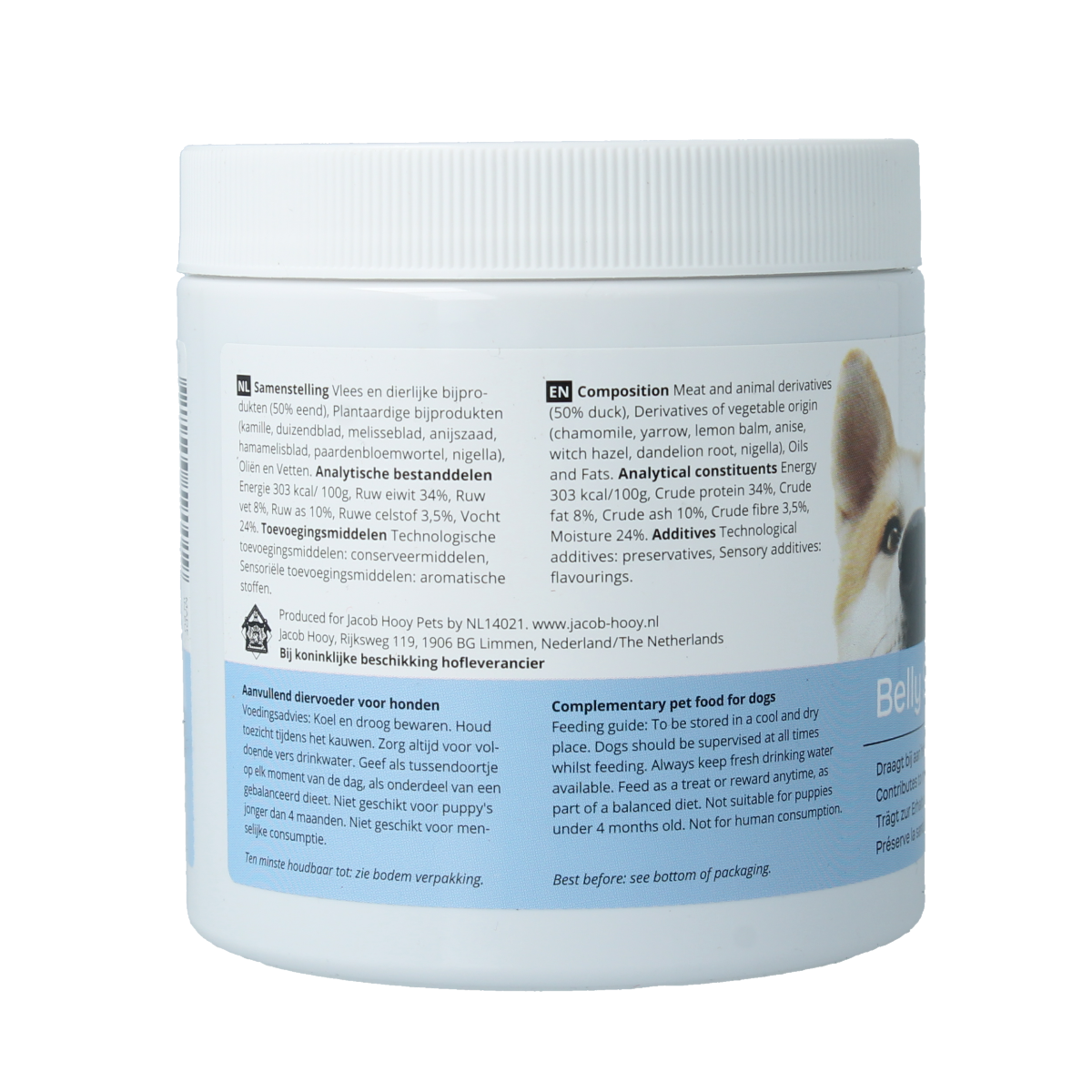 Jacob Hooy Pets Healthy dog belly support 80.00 Stuks