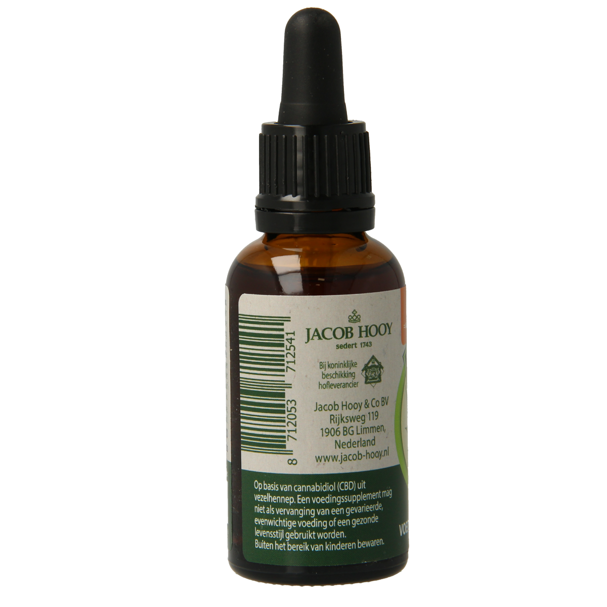 Jacob Hooy CBD plus olie 5% 30.00 Milliliter