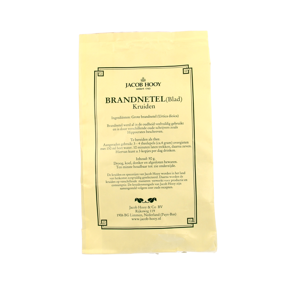 Jacob Hooy Brandnetelblad kruiden 50.00 Gram