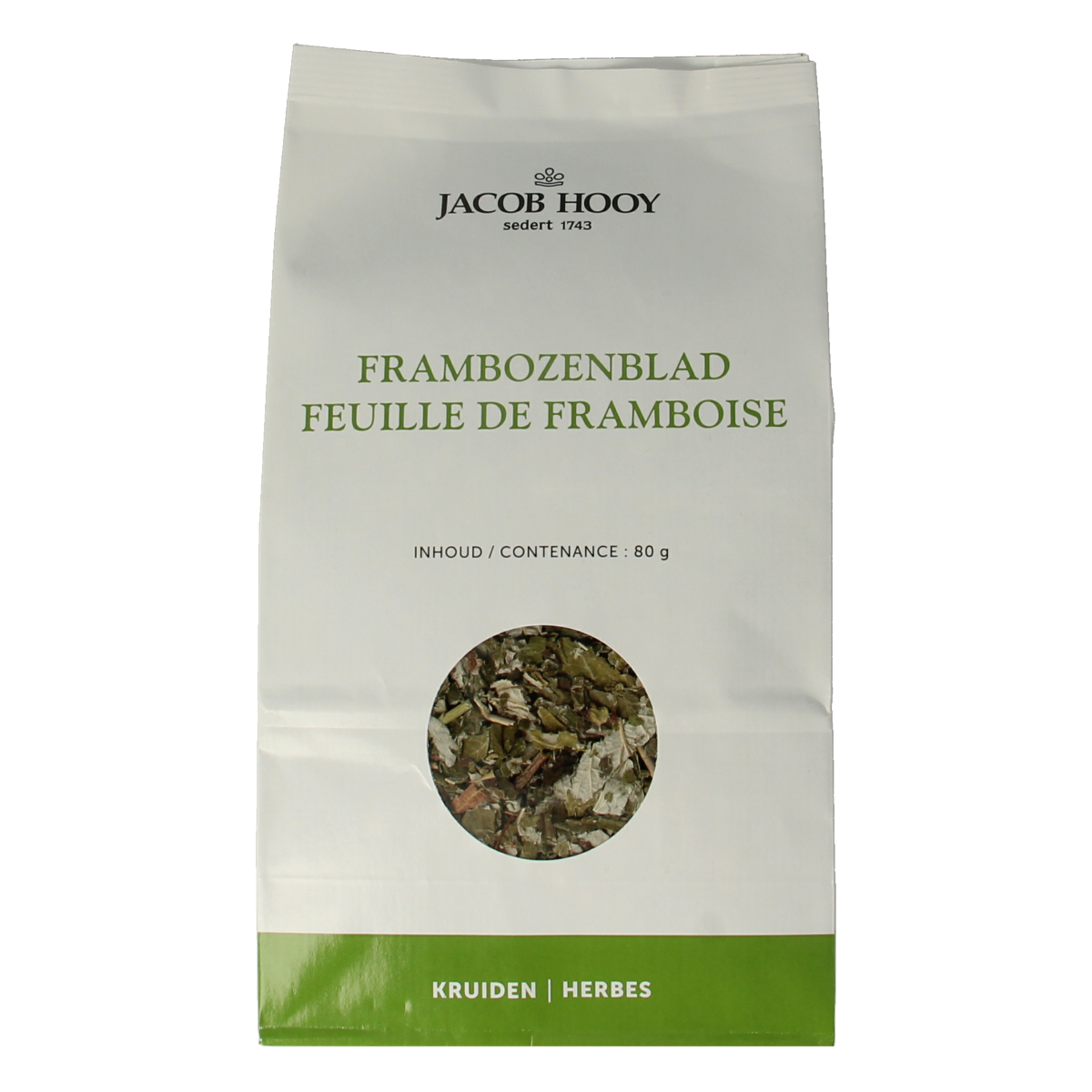 Jacob Hooy Frambozenblad 80.00 Gram
