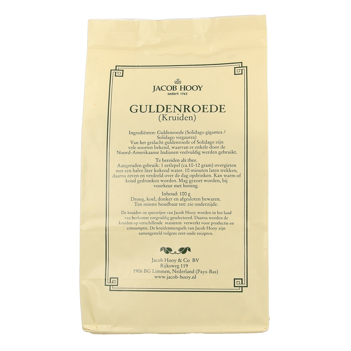 Jacob Hooy Guldenroede 100.00 Gram