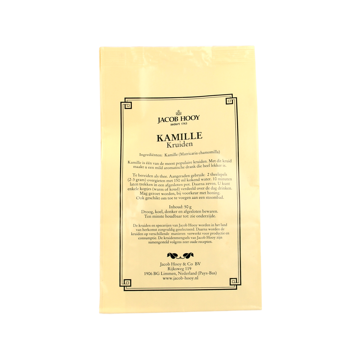 Jacob Hooy Kamille 50.00 Gram