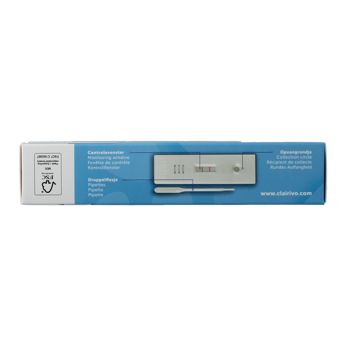 Clairivo Zwangerschapstest cassette 2.00 Stuks
