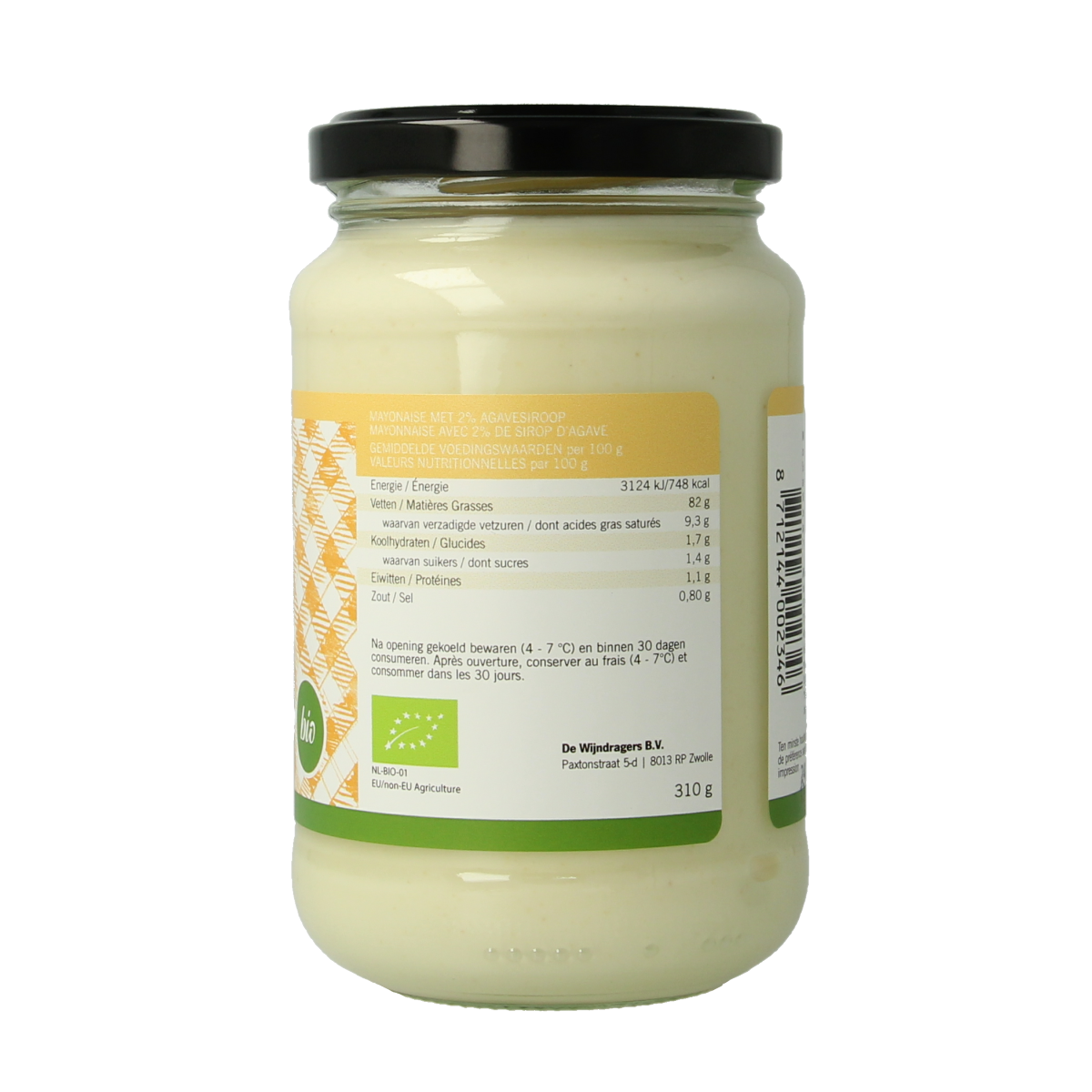 Van Ton Mayonaise beetje zoet bio 310.00 Gram