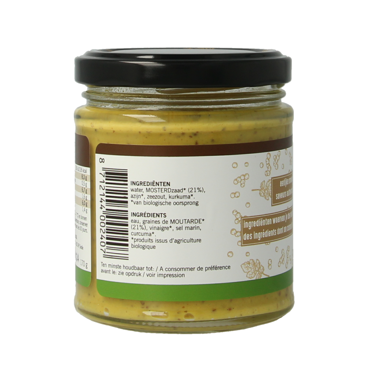 Van Ton Mosterd grof bio 170.00 Gram