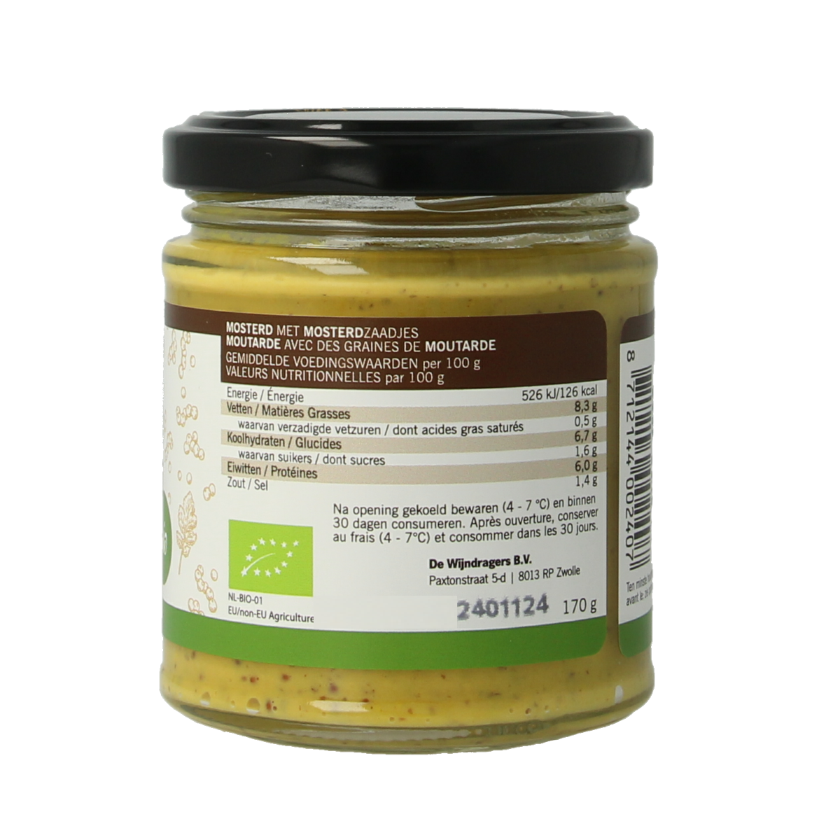 Van Ton Mosterd grof bio 170.00 Gram