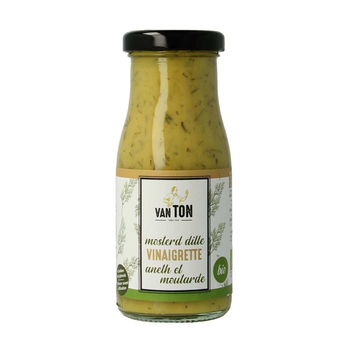 Van Ton Mosterd dille dressing bio 150.00 Milliliter