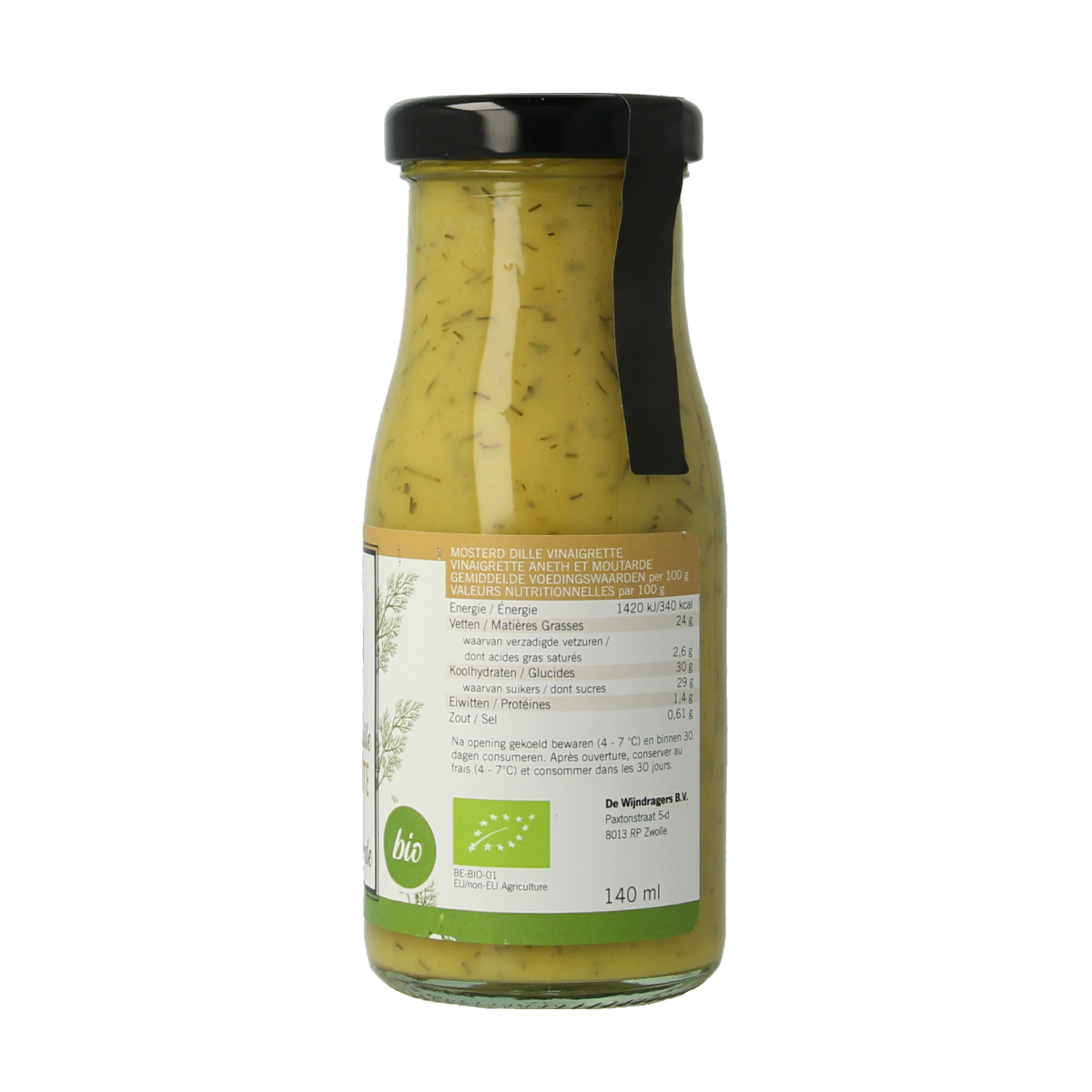 Van Ton Mosterd dille dressing bio 150.00 Milliliter