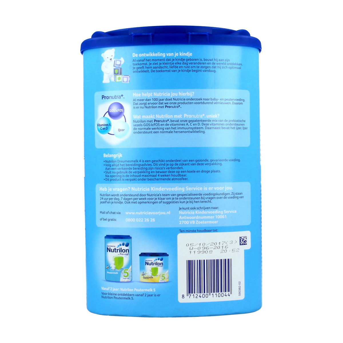 Nutrilon 4 Dreumes groeimelk poeder 800.00 Gram