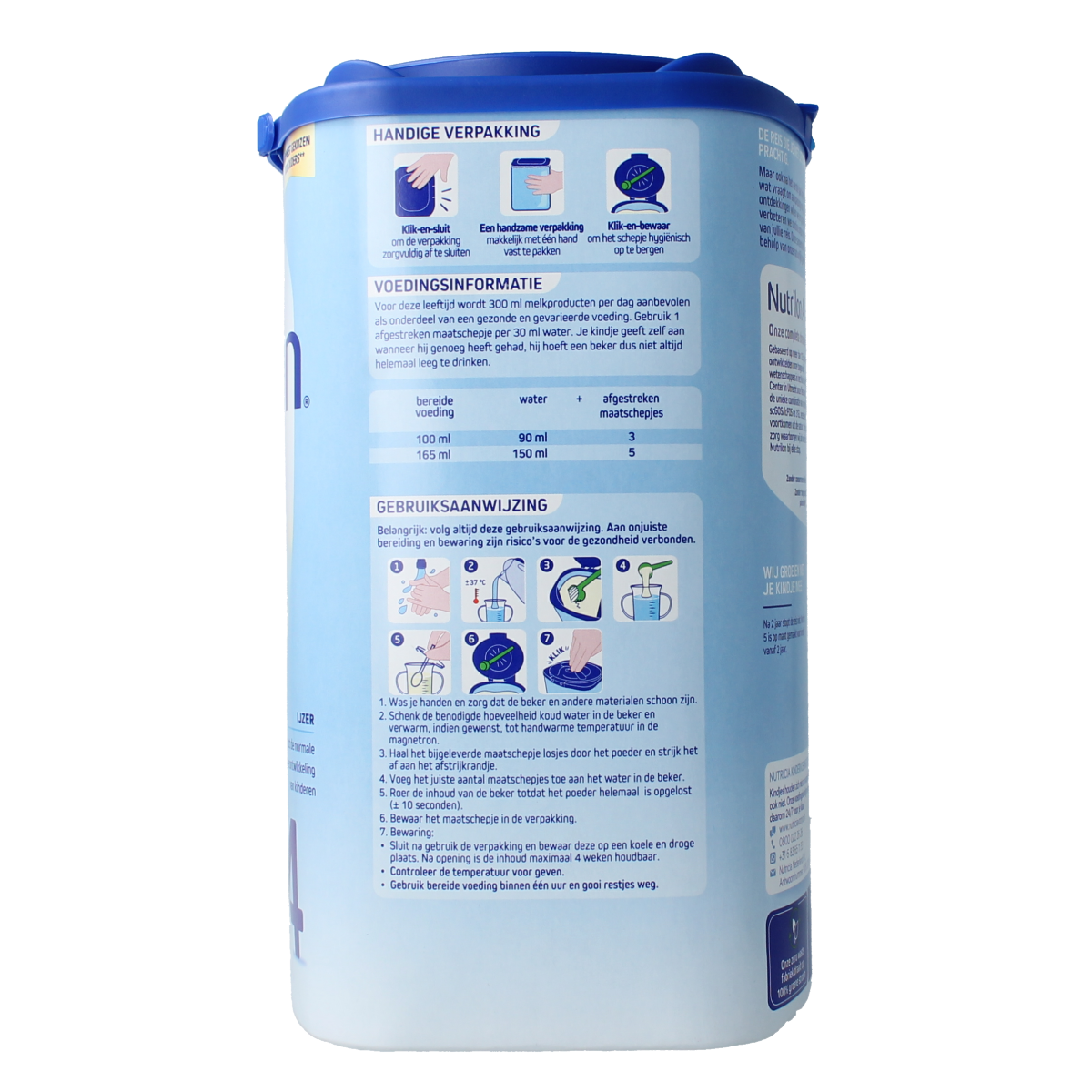 Nutrilon 4 Dreumes vanille poeder 800.00 Gram