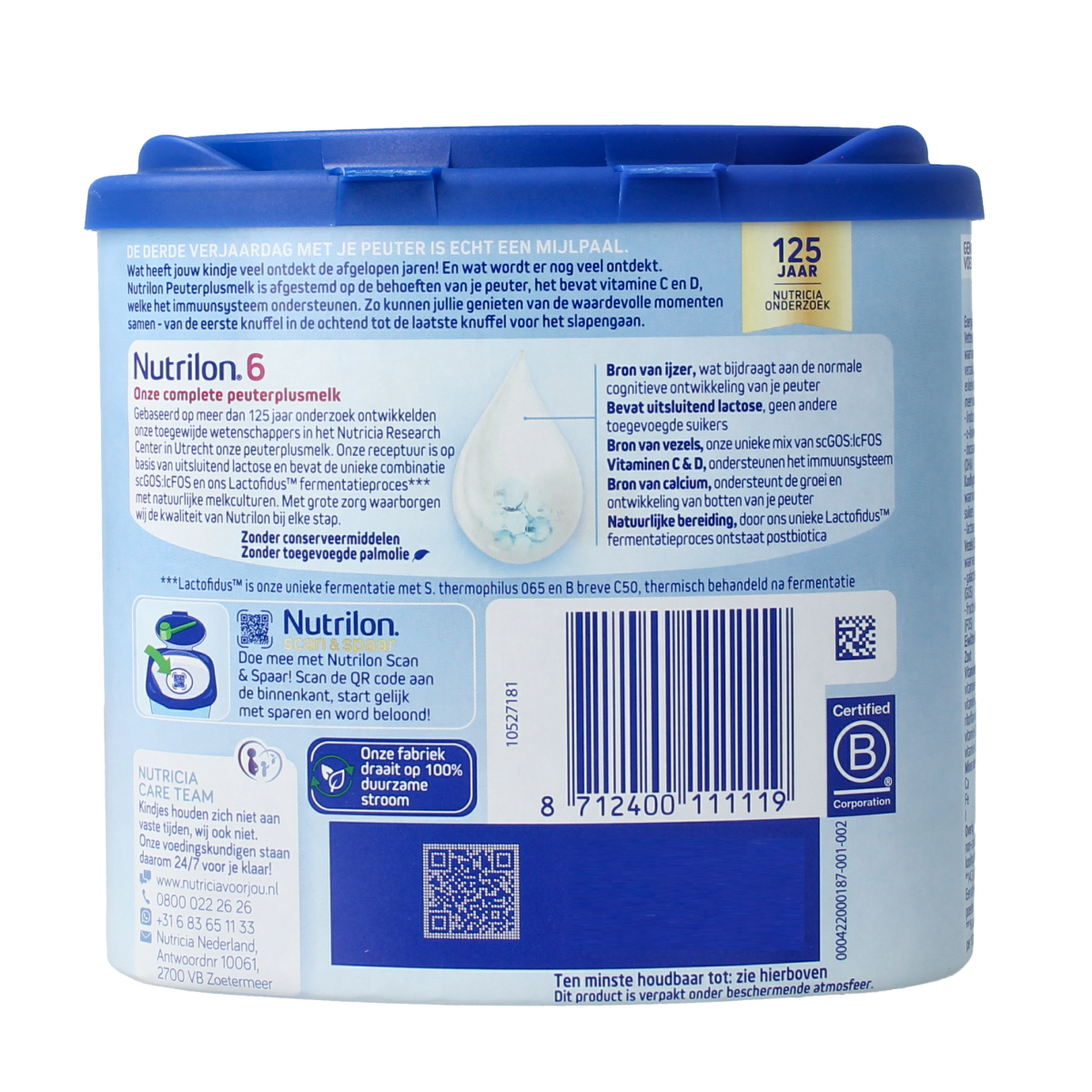 Nutrilon 6 Peutermelkplus melk poeder 400.00 Gram