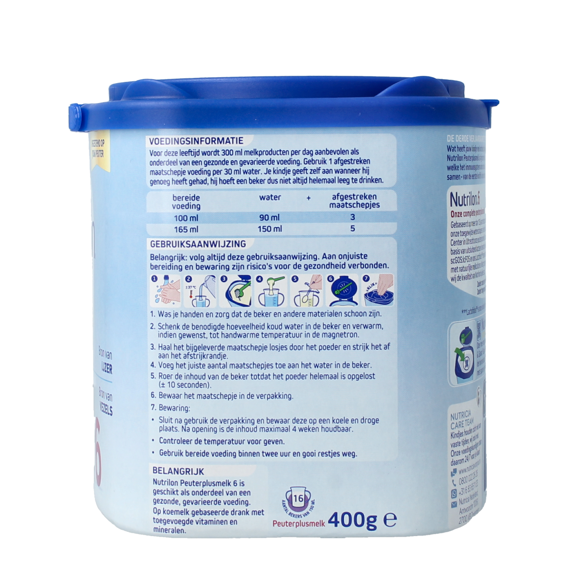 Nutrilon 6 Peutermelkplus melk poeder 400.00 Gram