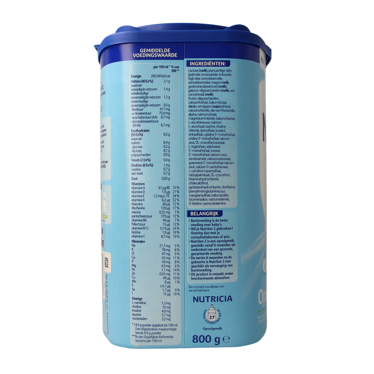 Nutrilon Standaard 2 opvolgmelk 800.00 Gram
