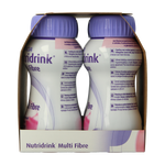Nutridrink Multi fibre aardbei 200ml 4.00 Stuks