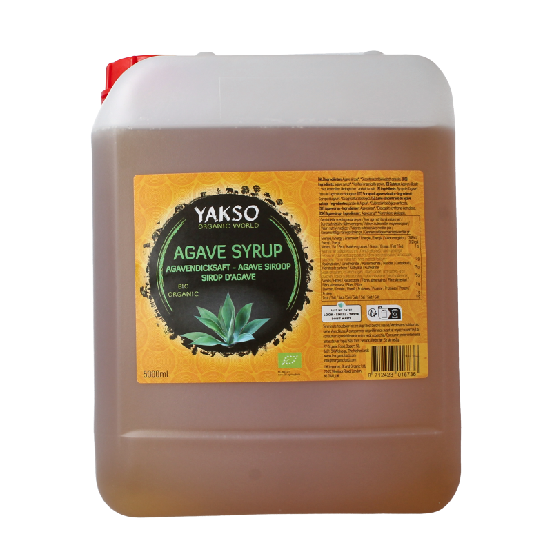 Yakso Agave siroop jerrycan bio 5 Liter