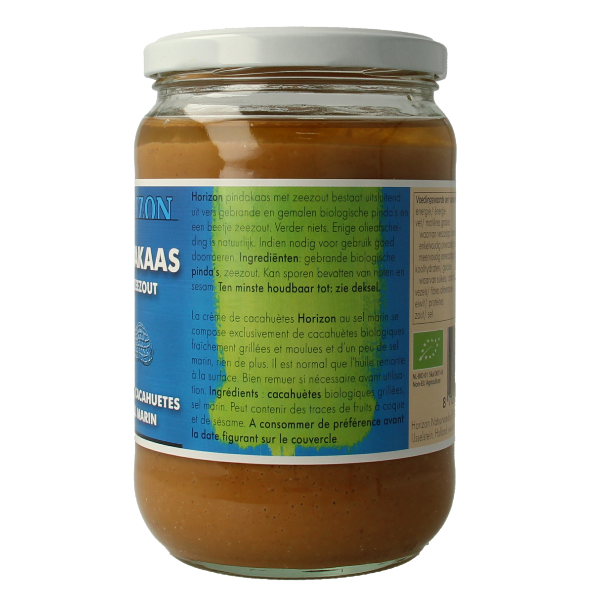 Horizon Pindakaas met zeezout eko bio 650.00 Gram