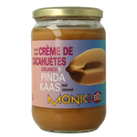 Monki Pindakaas crunchy met zout eko bio 650 Gram