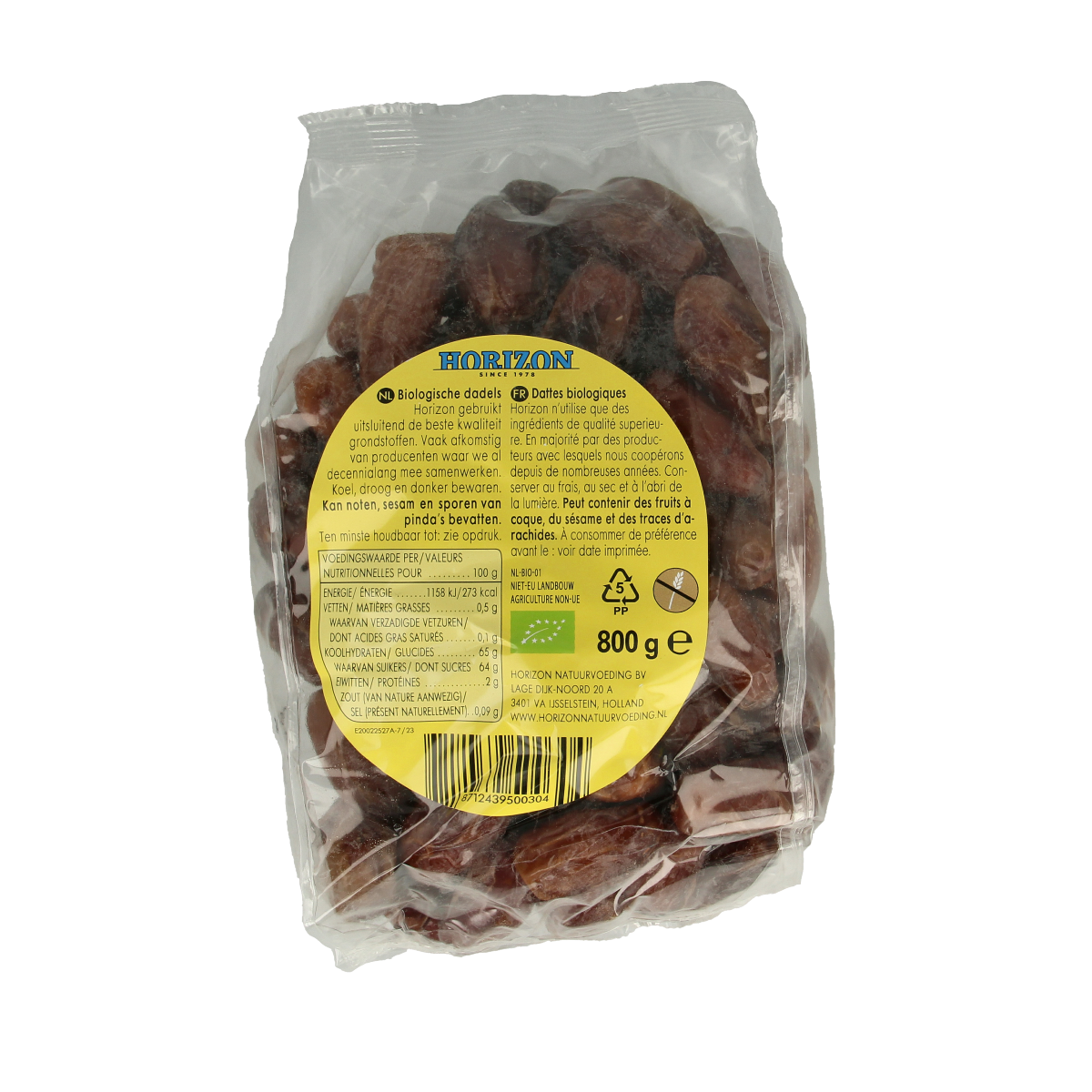 Horizon Dadels bio 800.00 Gram