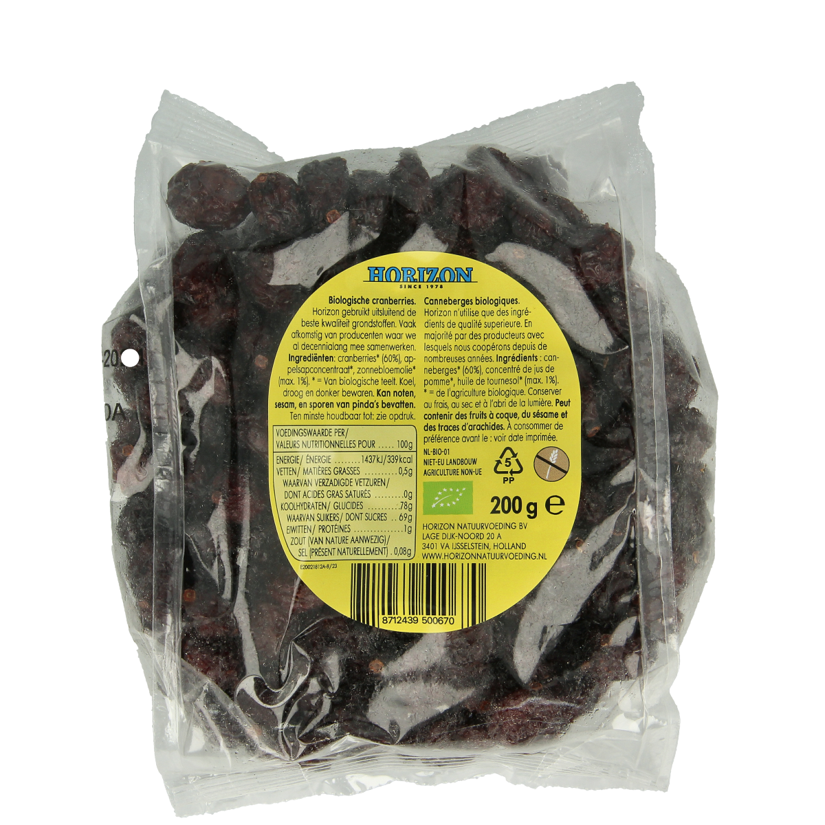 Horizon Cranberries bio 200.00 Gram