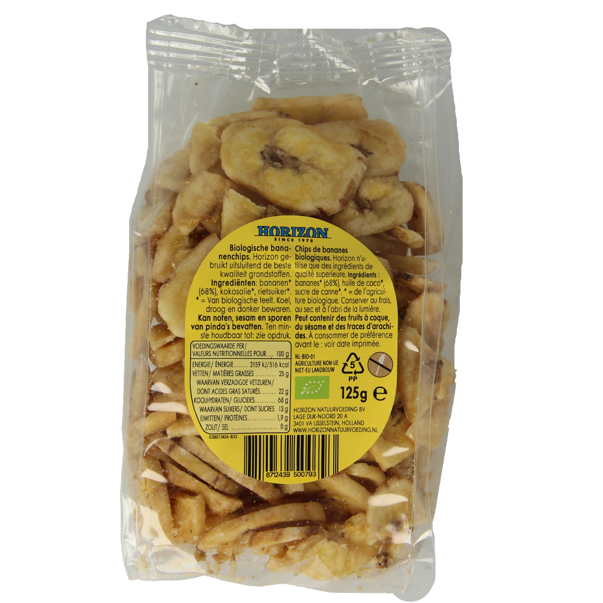 Horizon Bananenchips bio 125.00 Gram
