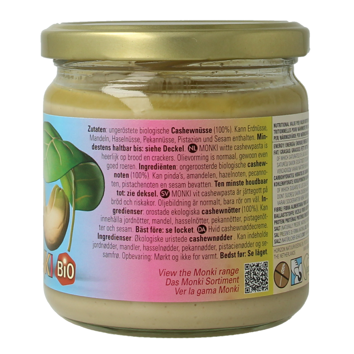 Monki Witte cashewpasta bio 330.00 Gram