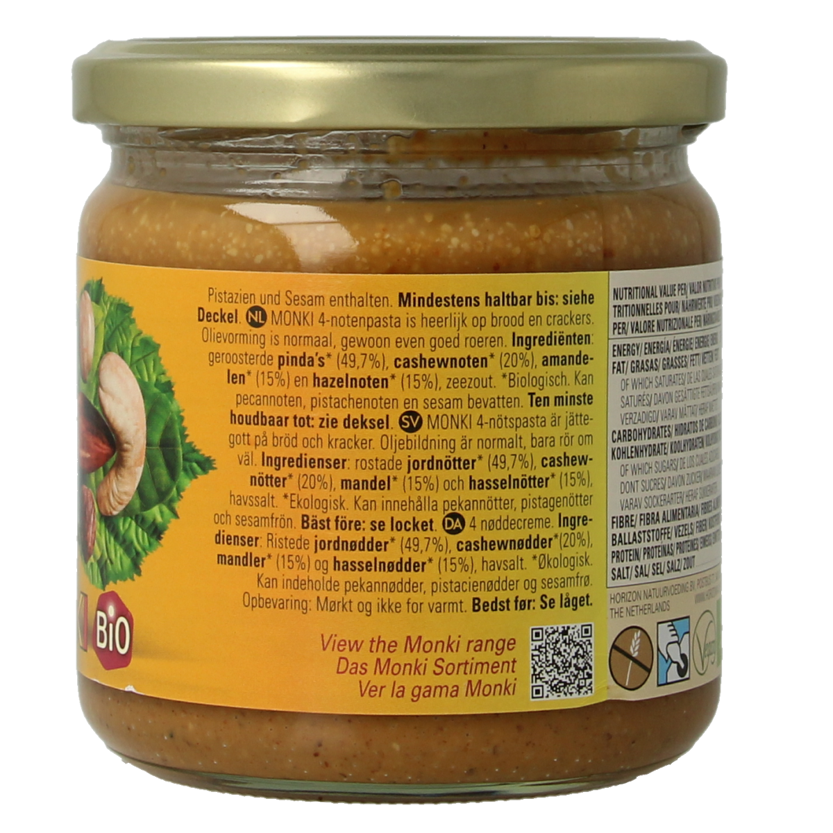 Monki 4 Notenpasta bio 330.00 Gram
