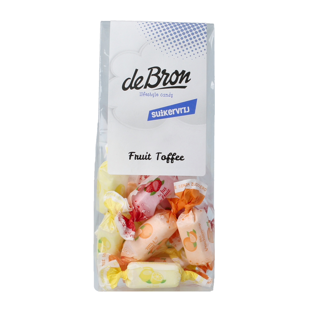 De Bron Fruit toffee suikervrij 70.00 Gram