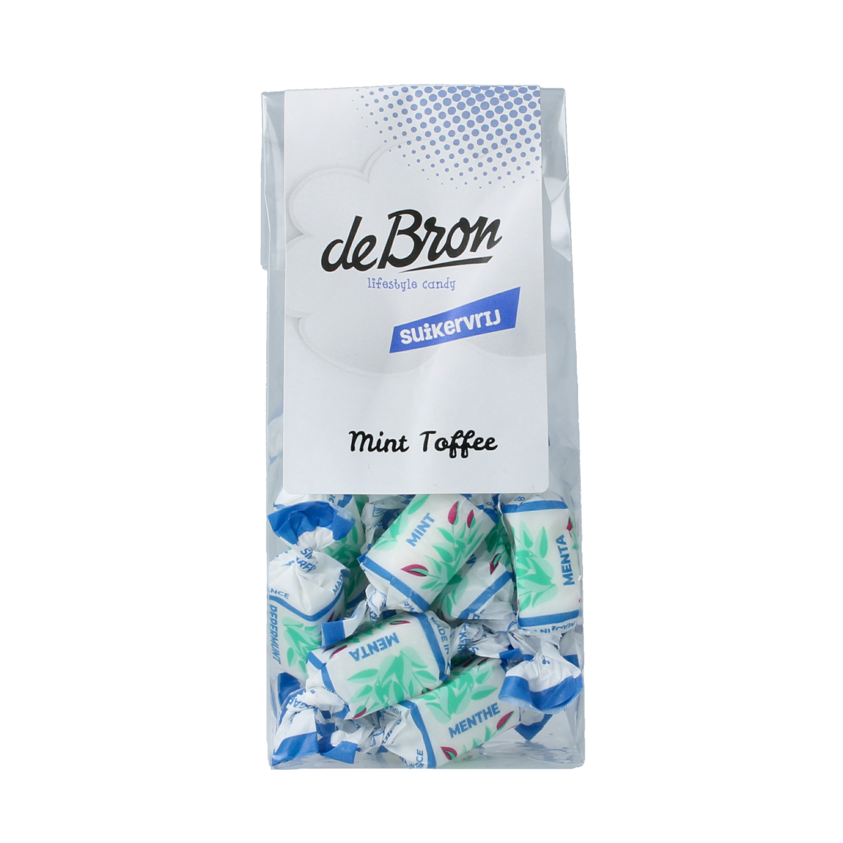 De Bron Mint toffee suikervrij 70.00 Gram