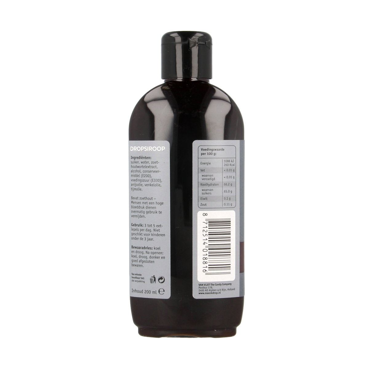 Meenk Dropsiroop 200.00 Milliliter