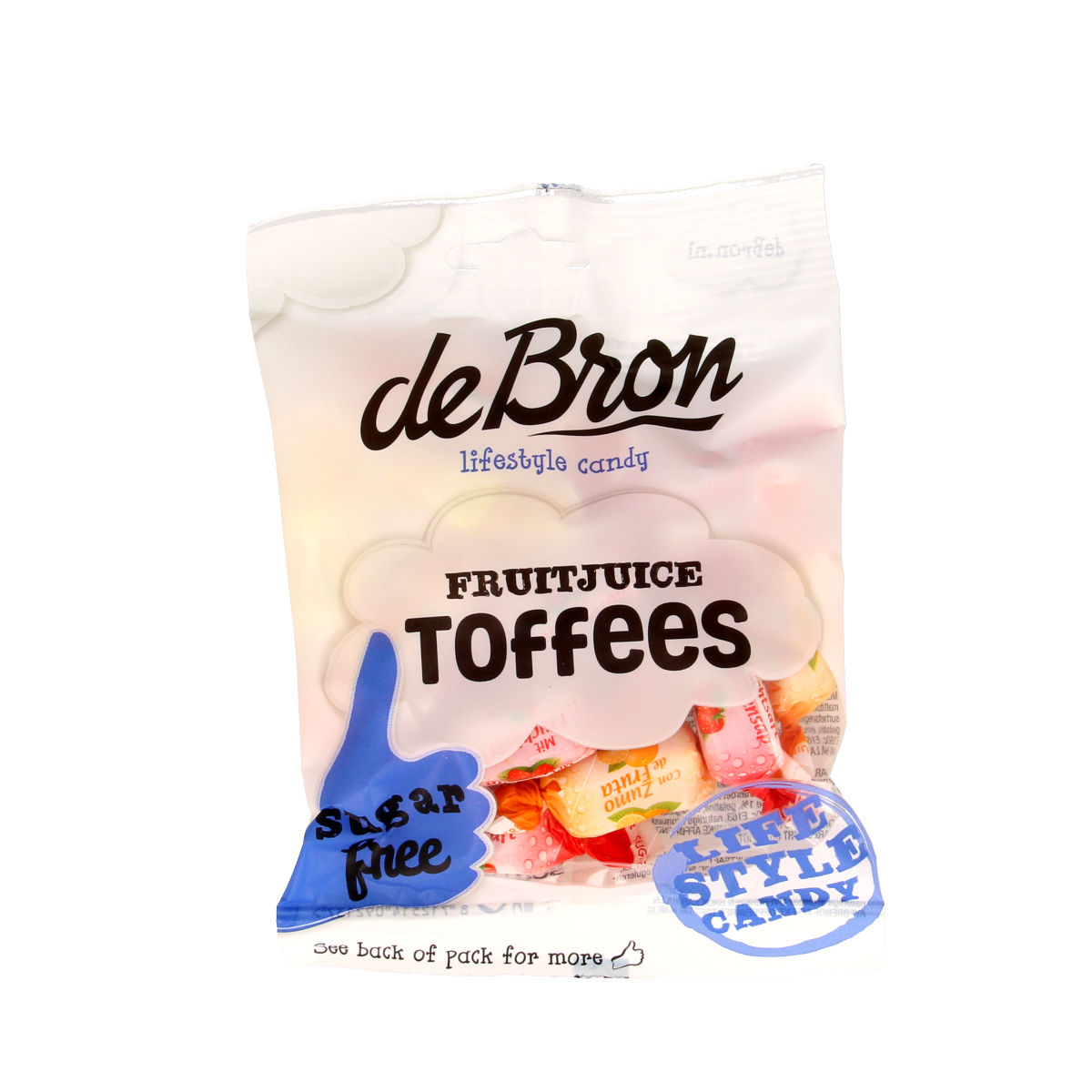 De Bron Fruit toffee suikervrij 90.00 Gram