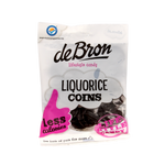De Bron Muntendrop/liquorice coins suikervrij 100.00 Gram