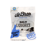 De Bron Klavertjes zout/salt liquorice suikervrij 100.00 Gram
