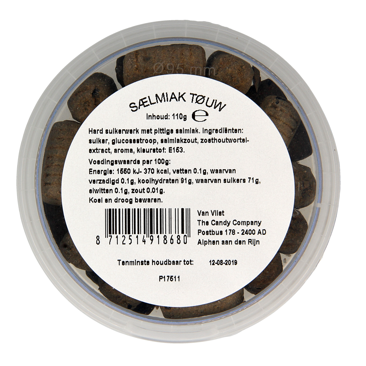Kindly's Salmiak touw 110.00 Gram