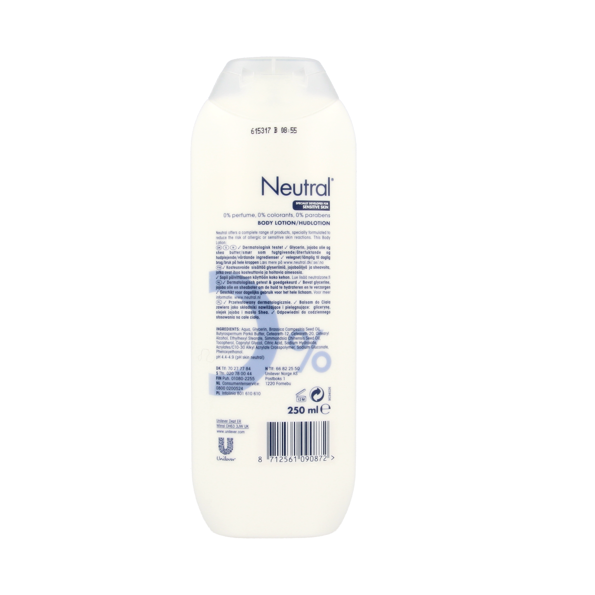 Neutral Bodylotion 250.00 Milliliter