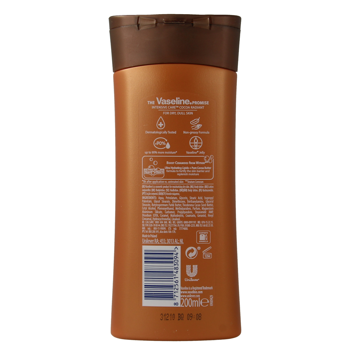 Vaseline Bodylotion cacao butter 200.00 Milliliter