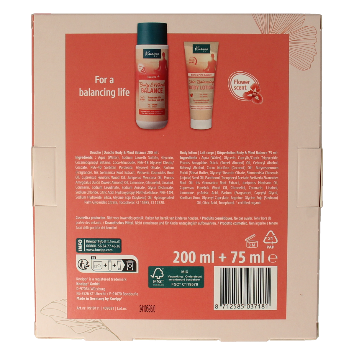 Kneipp Geschenkset body & mind balance moments 1.00 Set