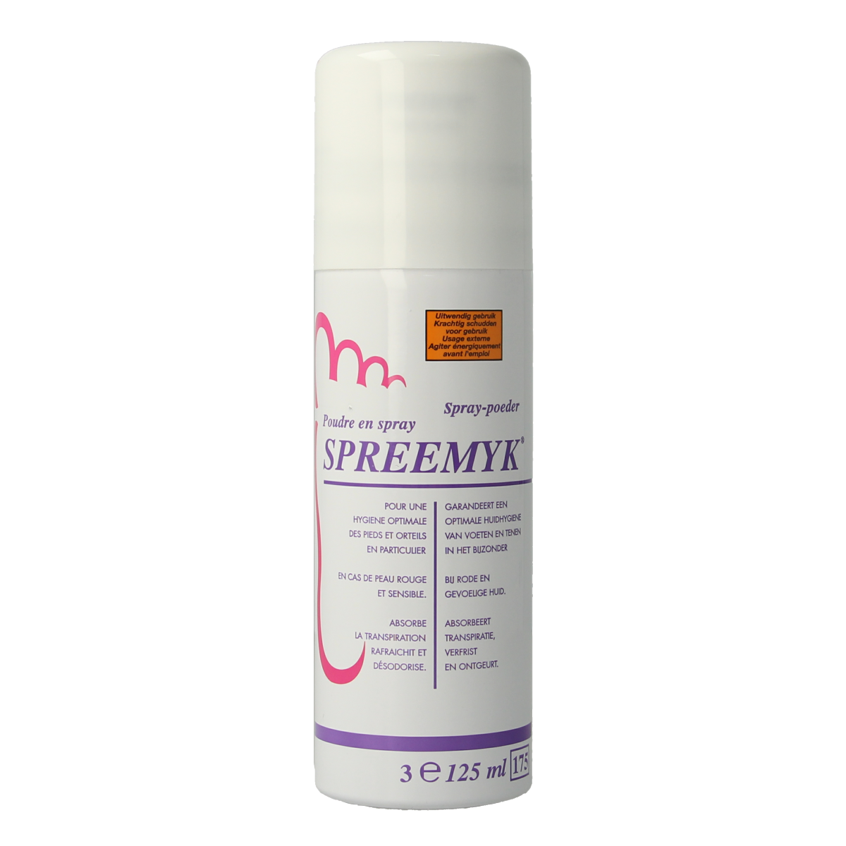 Spreemyk Poederspray voeten 125.00 Milliliter